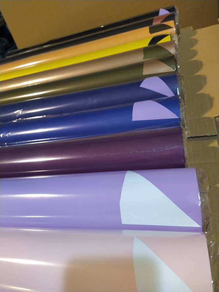 کاغذ گل آرایی مات بی رنگ